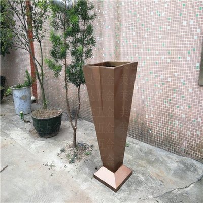 戶(hù)外花箱 售樓部外擺移動(dòng)花盆金屬花槽室外花架 成品花池花壇